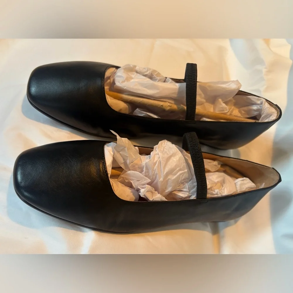 Madewell True Black Greta Mary Jane Flats - Picture 3 of 5